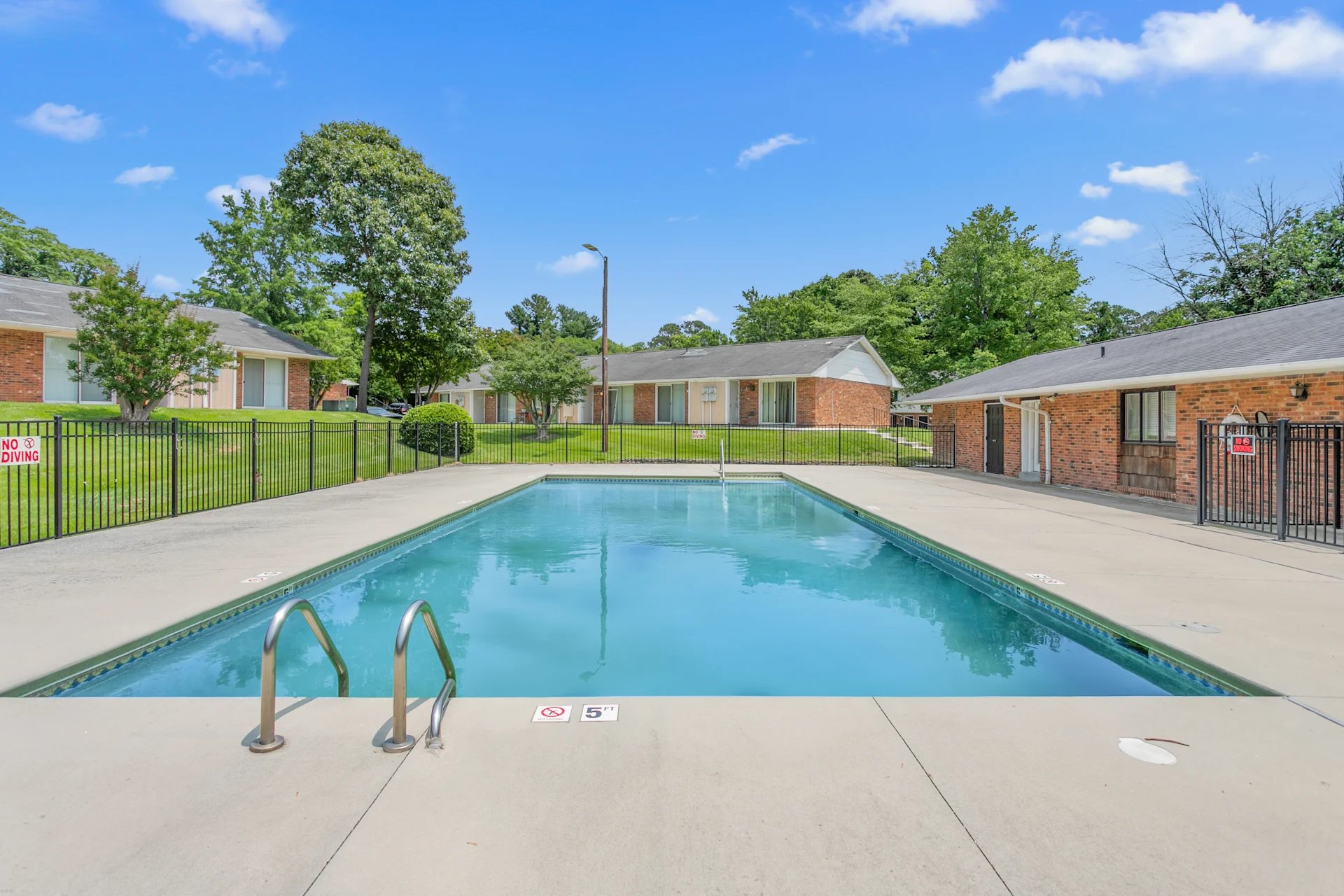 pool view at Meadowview located in Greensboro, NC